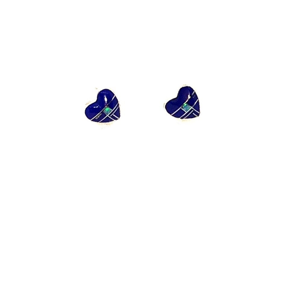 Heart shaped Sterling silver earrings